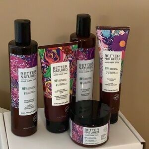 Better Natured Shampoo, Conditioner, Hair Masque, Heat Lotion, Conditioning Balm